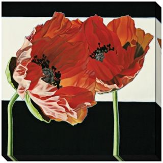 Poppies with Black and White Limited Edition Giclee Wall Art   #L0457