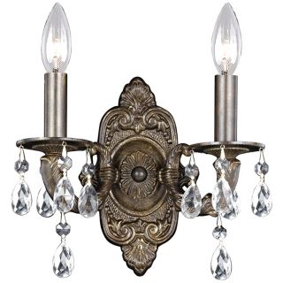 Sutton Collection Bronze 11" High Two Light Wall Sconce   #G6374