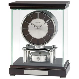 Triumph Modern Industrial 10" High Bulova Mantel Clock   #V1937