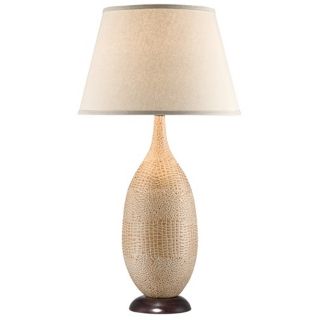 National Geographic Palmetto Faux Croc Tall Table Lamp   #U1276