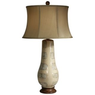 Trees in Winter Ceramic Vase Table Lamp by The Natural Light   #F9384
