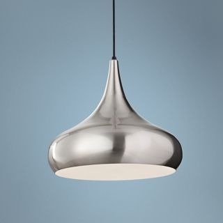 Murray Feiss Beso 18" Wide Brushed Steel Pendant Light   #X4100