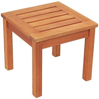 Eucalyptus Natural Outdoor Side Table   #M7934