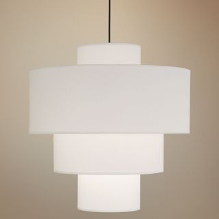 White Linen Deco Deluxe Pendant Light   #H3036