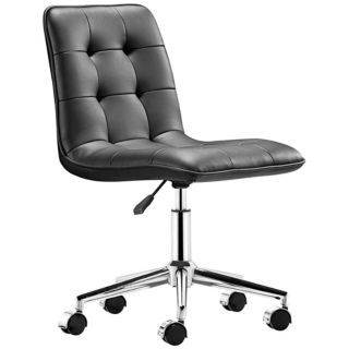 Zuo Scout Black Armless Office Chair   #T2475