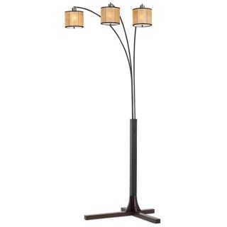 Nova Legna Triple Lantern Arc Floor Lamp   #P1831