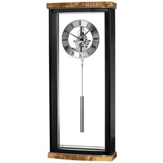 Bulova Landon 20" High Black and Chrome Wall Clock   #V7790