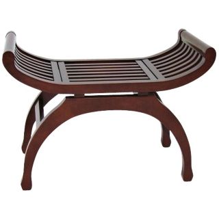 Java Curved Basswood Bench   #R0952