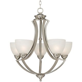 Brushed Steel and Marbleized Glass 48" Wide Vanity Light   #83697