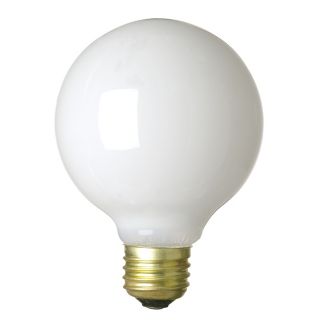 60 Watt G 25 White Light Bulb   #25122