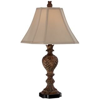Regio Carved Brown Table Lamp   #X6609