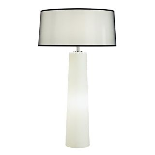 Robert Abbey Odelia White Glass Night Light Table Lamp   #F7453