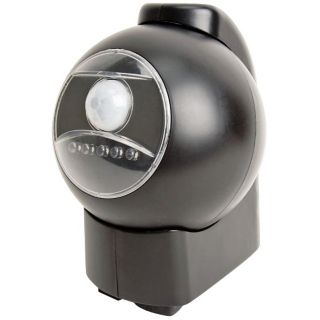Black Battery Powered Motion Activated Outdoor LED Light   #T4808