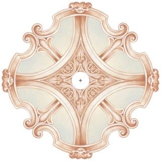 Nouveau Giclee 36" Wide Repositionable Ceiling Medallion   #Y6574