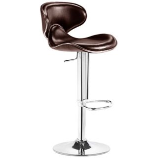 Zuo Fly Brown Adjustable Modern Bar Stool or Counter Stool   #T2507