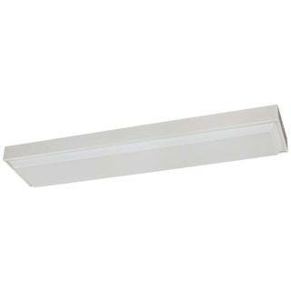 White Acrylic Utility Light 48" Wide 4 Light Ceiling Fixture   #H8948