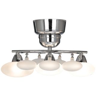 White Orb Glass Ceiling Fan Light Kit   #R2155