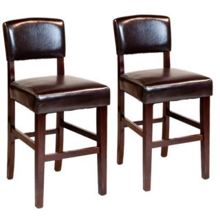 Set of 2 Avalon 24" High Faux Leather Counter Stools   #Y6539