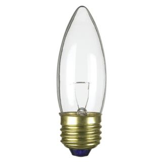 Medium Base 40 Watt Clear Torpedo Light Bulb   #67418
