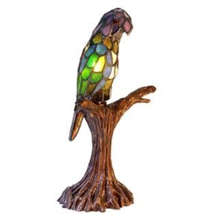 Parrot Shaped Tiffany Style Table Lamp   #M5673