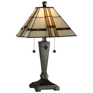 Dale Tiffany Atherton Mica Bronze Table Lamp   #X2870