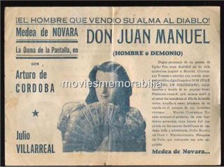 Don Juan Manuel Medea de Novara Movie Herald 1940