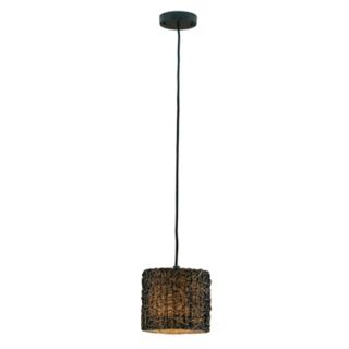 Naturo Rattan Collection Mini Hanging One Light Chandelier   #55692