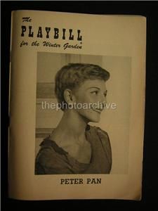 1954 Carolyn Leigh Jule Styne Cyril Ritchard Peter Pan Signed Playbill