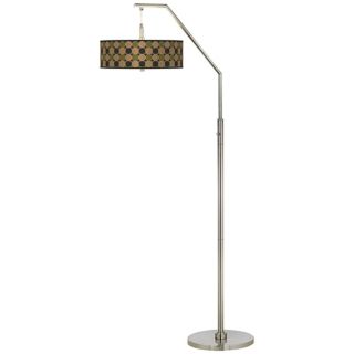 Forest Cicles Giclee Shade Arc Floor Lamp   #H5361 K1242