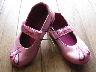 Girls Shoes Pink Ballerina Dress Jumping Beans Sz 5 10