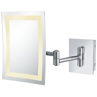 Aptations Rectangle Chrome Finish LED Hard Wire Wall Mirror   #T0122
