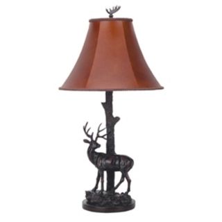 Brown, Bronze, Rustic   Lodge Table Lamps
