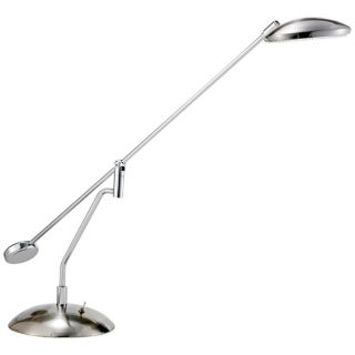 Accord Satin Steel and Chrome LED Desk Lamp   #R4535