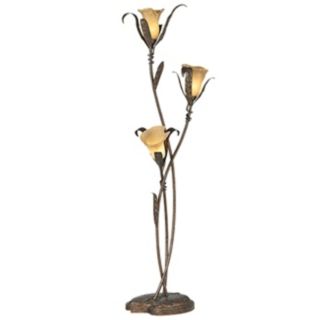 Franklin Iron Works Intertwined Lilies Floor Lamp   #02350