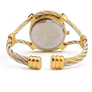 USD $ 6.69   Steel Rope Band Quartz Bracelet Watch For Women,