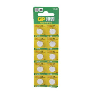 LR44 A76 1.5V High Capacity Alkaline Button Cell Batteries (10 pack