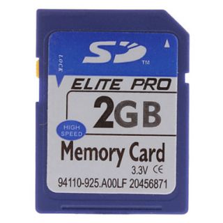 EUR € 4.77   2 GB Hi Speed ​​Elite Pro Tarjeta de memoria SD
