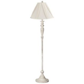 White   Ivory, Country   Cottage Floor Lamps