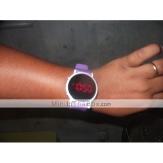 EUR € 3.76   Relógio LED em Silicone com Espeçho (Púrpura), Frete