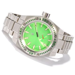 Android Mens PowerJet Jumping Hour Automatic Stainless Steel Bracelet