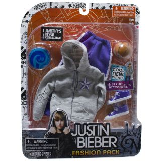 Justin Bieber Fashion Pack Grey Hoodie Purple Sweatpants