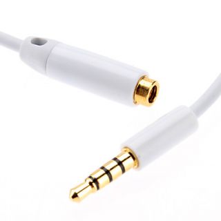 USD $ 2.79   3.5mm Female to Male Extension Cable (120CM, White),