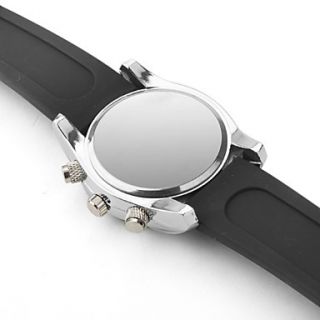 USD $ 7.12   Mens Silicone Analog Quartz Wrist Watch V3 (Black),