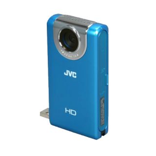JVC Picsio GC FM2 HD Pocket Cam Blue New 0046838044502