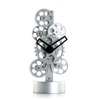 USD $ 130.49   Vertical Gear Table Clock (Made in Japan) (CEG107