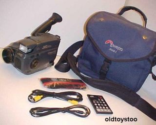 JVC Video Camera GR AX606 Compact VHSC w Remote Case