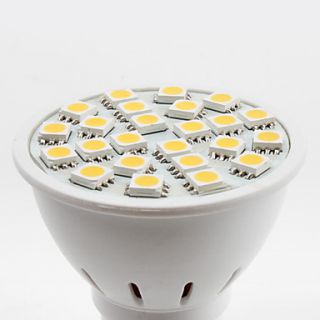 EUR € 4.31   GU10 5050 SMD 24 lâmpada LED branco quente 130 150lm