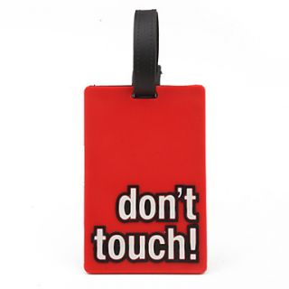 USD $ 3.39   Travel Luggage Tag   Dont Touch (Red),