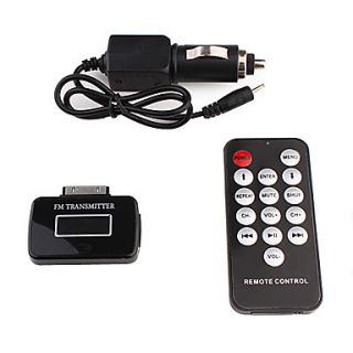 FM Transmitter & Remote Control & Charger for iPhone 3G, 3GS, 4, iPad