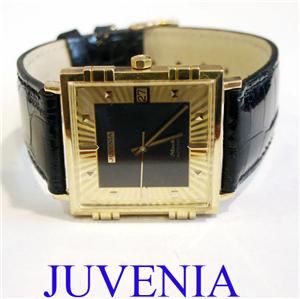 NEW Old Stock 18K Gold JUVENIA MACHO Mens 25J AUTOMATIC Watch